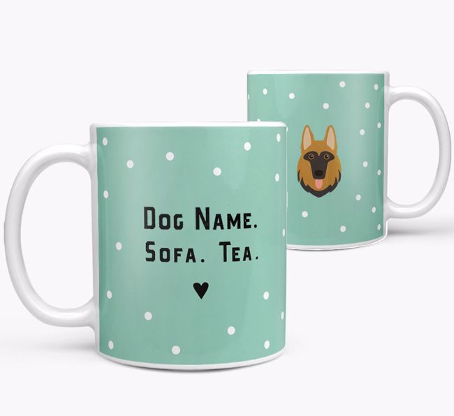 Personalized 'Sofa & Tea/Coffee' Mug for your {breedFullName}